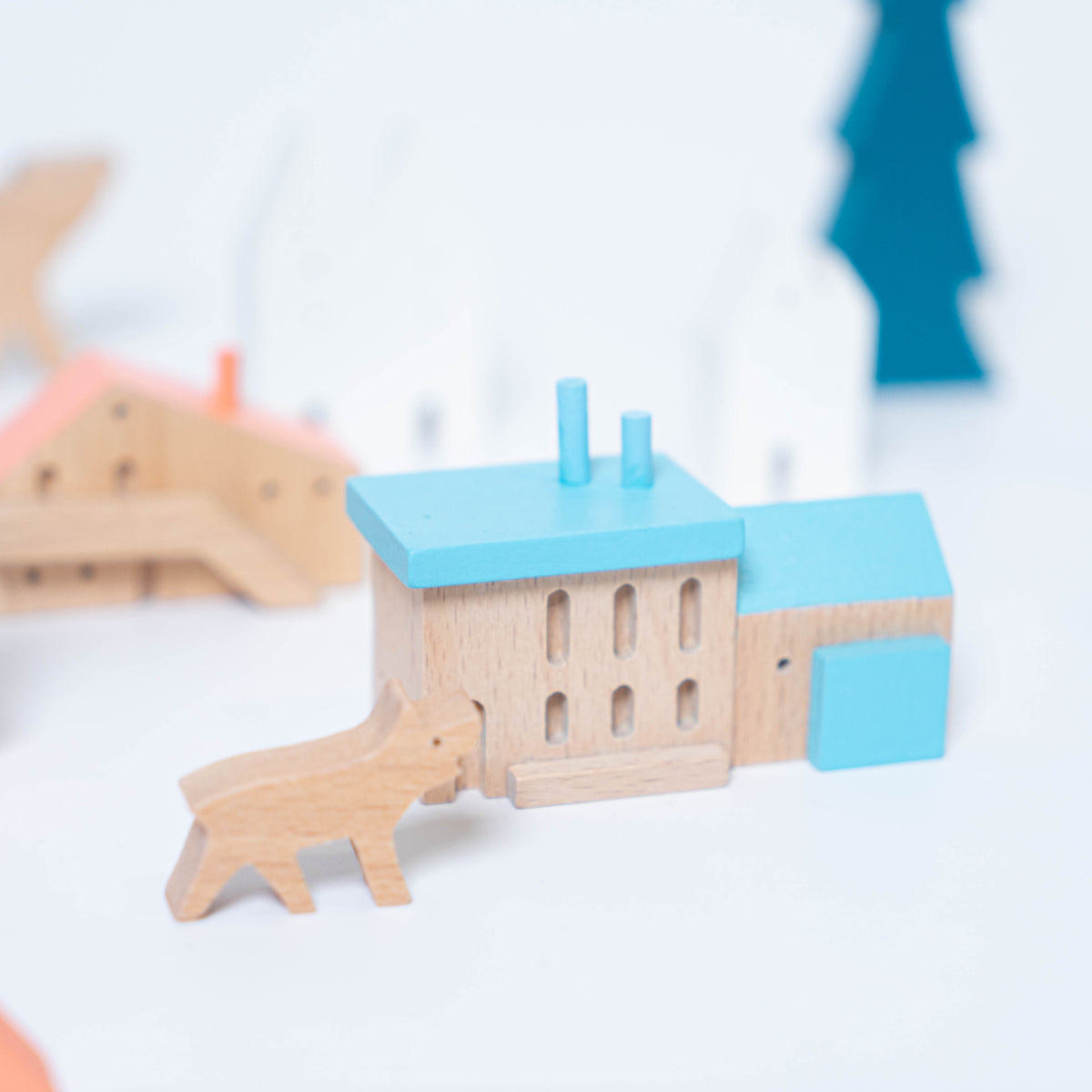 Animal town wooden blocks on sale