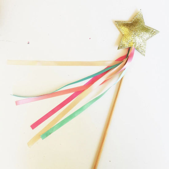 Gold Glitter Magic Wand - A is for Alice