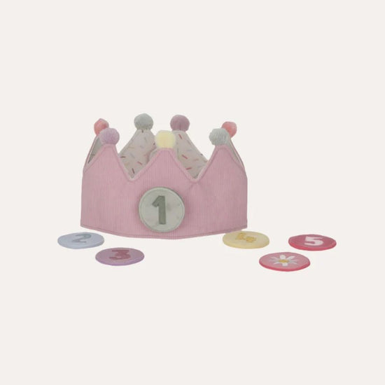 Little Dutch Birthday Crown With Numbers Pink