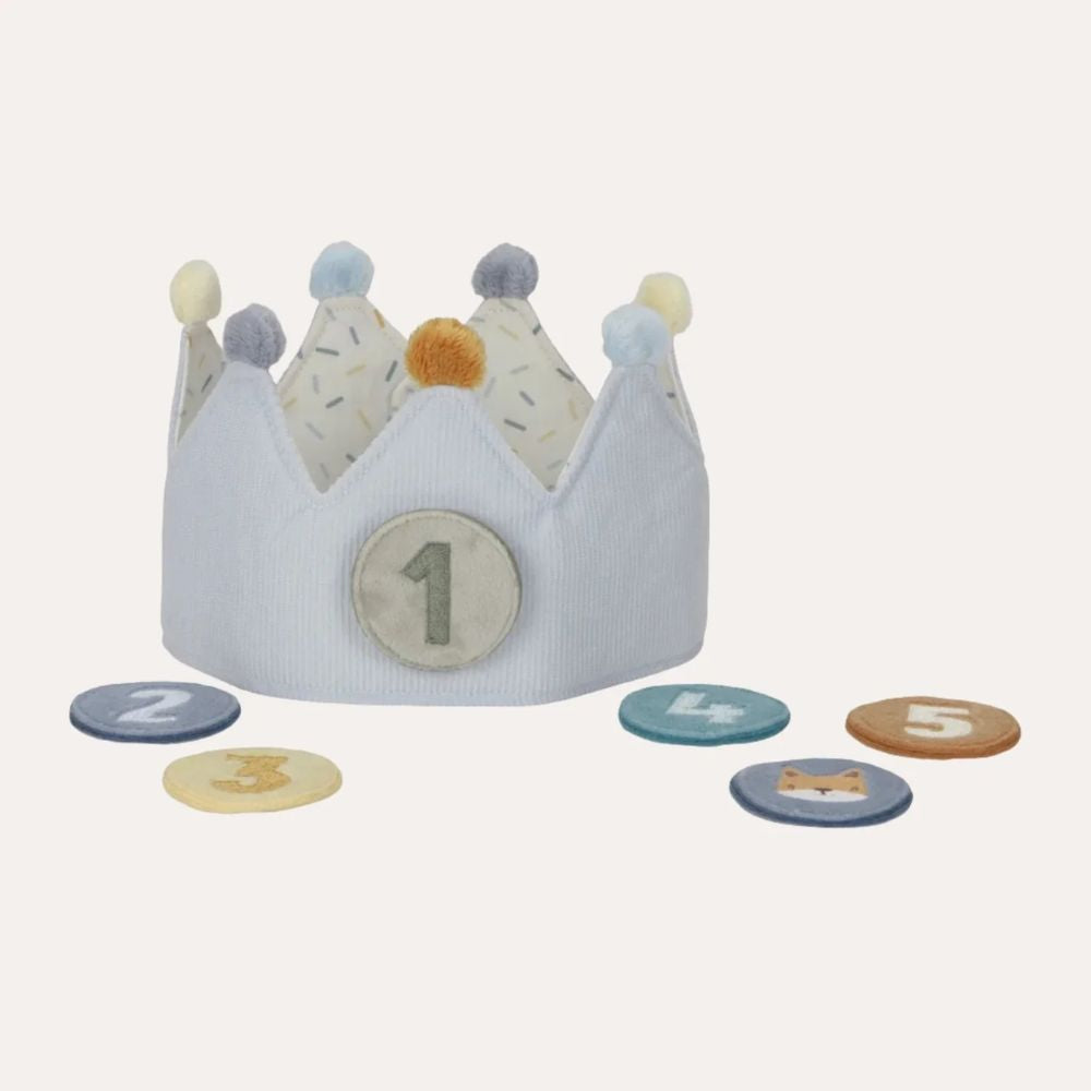 Little Dutch Birthday Crown With Numbers Blue