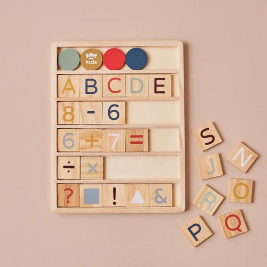 Wooden Alphabet Learn & Play Puzzle - Just Bee Kids