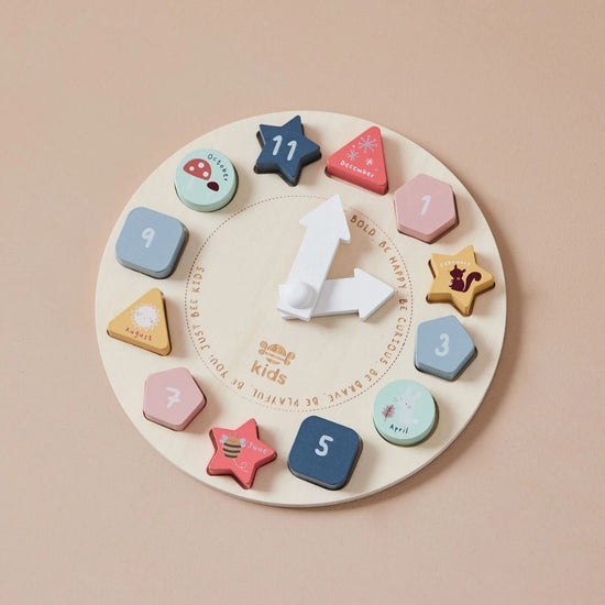 Wooden Puzzle Clock - Just Bee Kids